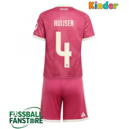 Real Madrid Dean Huijsen #4 Replik 3rd trikot Kinder 2026-27 Kurzarm (+ Kurze Hosen)